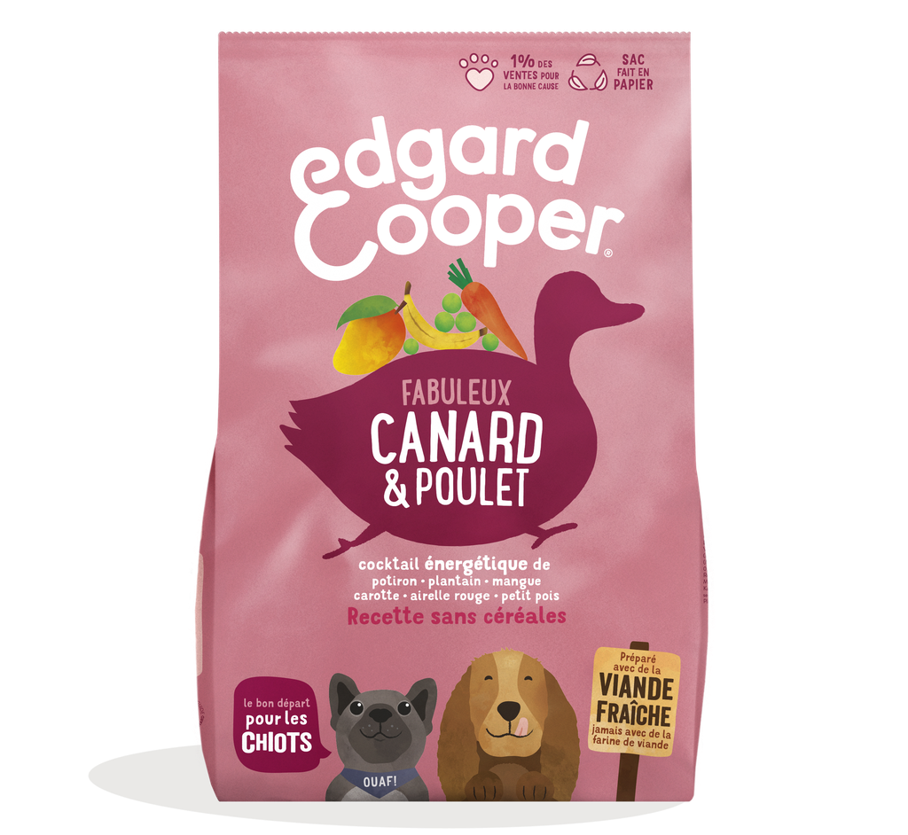 Croquettes CHIOTS Canard et poulet 0.7Kg/2.5Kg/7Kg/12Kg