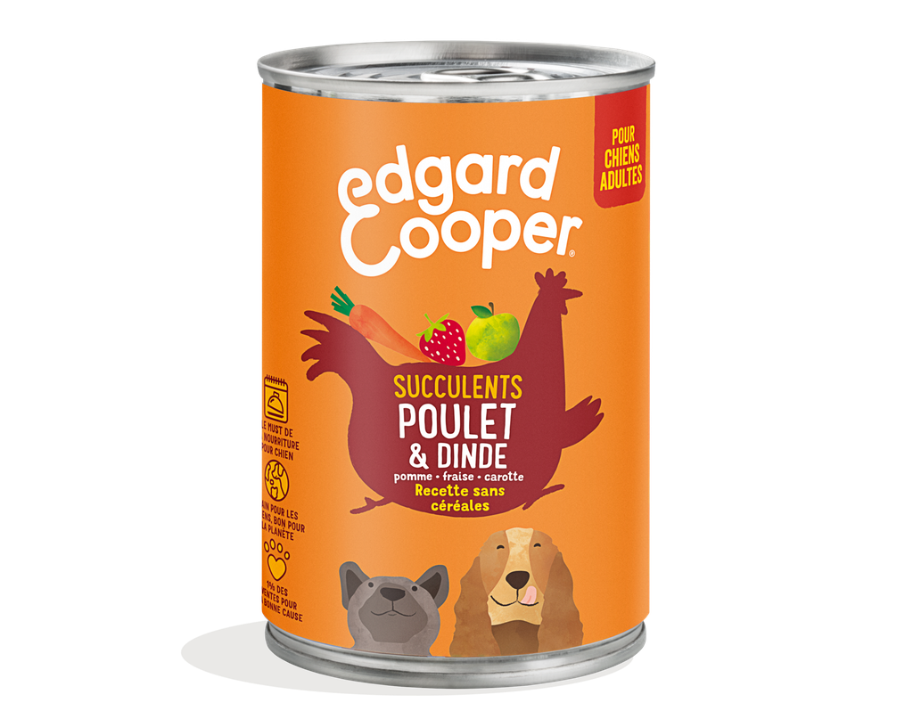 Poulet & dinde boite 400gr CHIENS