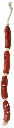 Jouet Saucisses sur corde, en vinyle