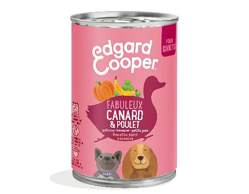 Canard & poulet boite 400gr CHIOTS