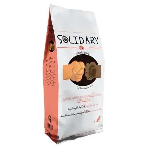 Solidary 26 croquettes pour jeunes chiens et chiens adultes 15 Kg
