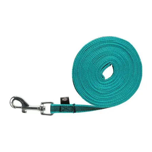 Laisse à Pister Turquoise 10m 15mm **